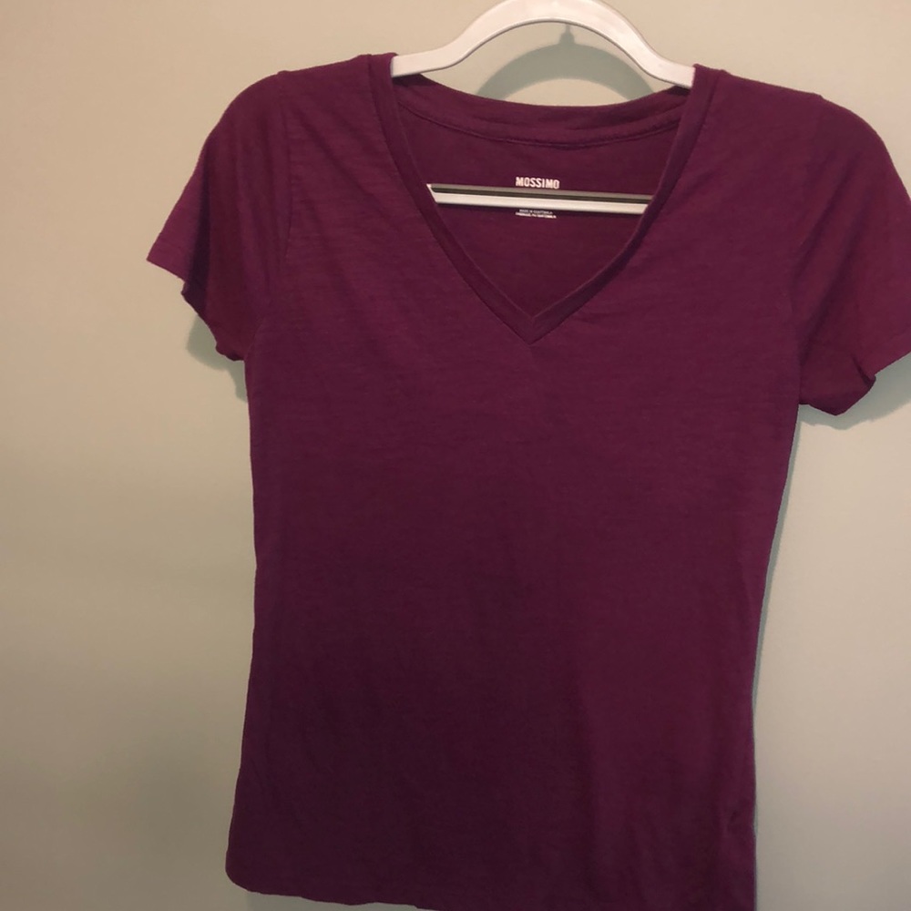 Purple v neck